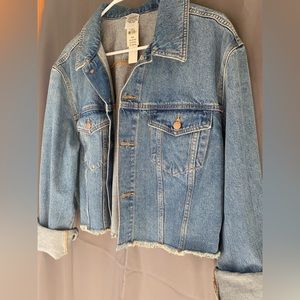 PINK brand, cropped denim jacket